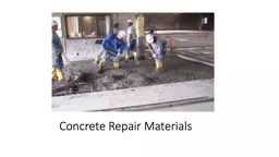 Concrete Repair Materials