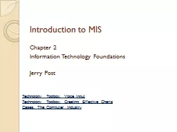 Introduction to MIS Chapter 2