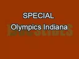 SPECIAL Olympics Indiana
