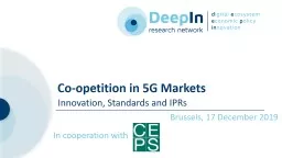 Co- opetition  in 5G Markets