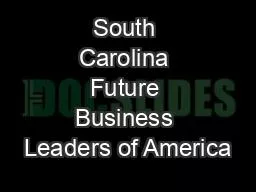South Carolina Future Business Leaders of America