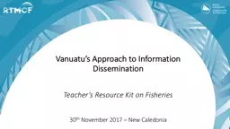 PPT-Vanuatu’s Approach to