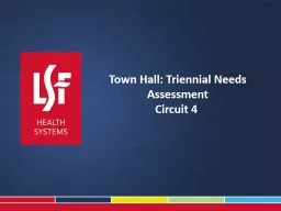 Town Hall: Triennial Needs Assessment
