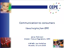 Communication to consumers