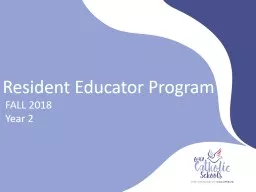 Resident Educator Program