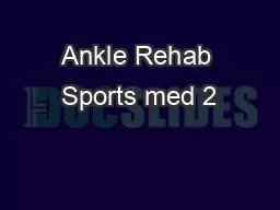 Ankle Rehab Sports med 2