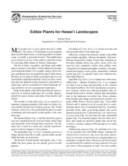 L Landscape May  Edible Plants for Hawaii Landscapes M