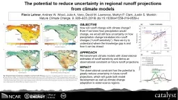 The potential to reduce uncertainty in regional runoff projections from climate models