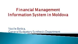 Financial Management Information System in Moldova
