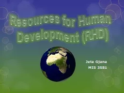 Jeta Gjana MIS 3581 Resources for Human