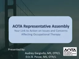 AOTA Representative Assembly