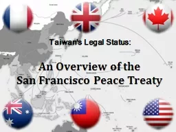 Taiwan's Legal Status:  An