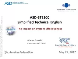 ASD-STE100 Simplified Technical English