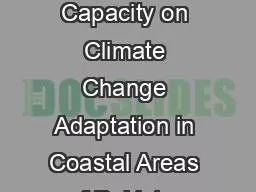 Building Capacity on Climate Change Adaptation in Coastal Areas of Pakistan