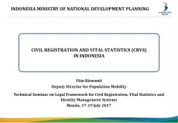 C IVIL REGISTRATION AND VITAL STATISTICS (CRVS)