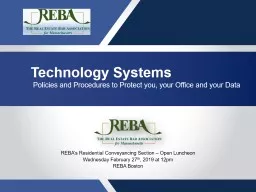 REBA’s Residential Conveyancing Section – Open Luncheon