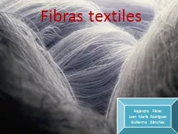 Fibras textiles Alejandro Pérez