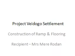Project  Veidogo  Settlement