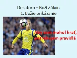 PPT-Desatoro – Boží Zákon