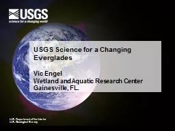 USGS Science for a Changing Everglades