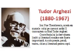 Tudor  Arghezi (1880-1967)