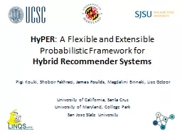 HyPER : A  Flexible and Extensible Probabilistic Framework for