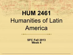 HUM 2461 Humanities of Latin