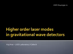 Higher order laser modes