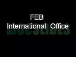FEB International  Office