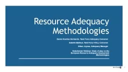 Resource Adequacy Methodologies
