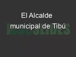 El Alcalde municipal de Tibú