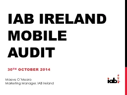 IAB Ireland  Mobile Audit