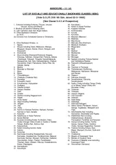ANNEXURE III d LIST OF SOCIALLY AND EDUCATIONALLY BACK