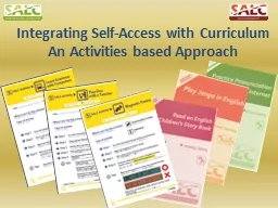 Integrating Self-Access with Curriculum