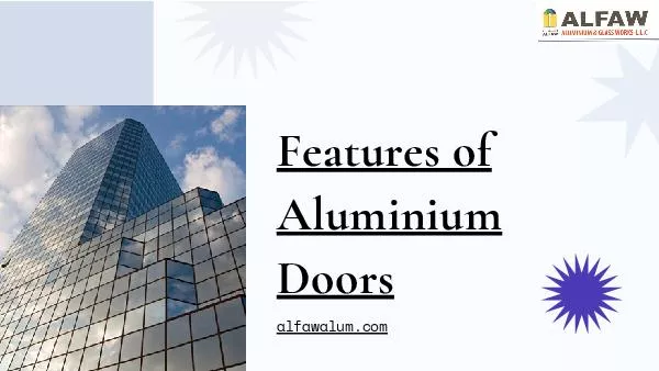 Aluminium Doors Manufacturer in UAE