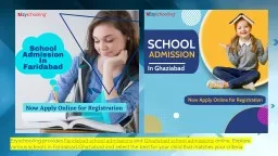Apply Online School Admission in Faridabad and Ghaziabad | Ezyschooling