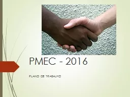 PMEC - 2016 PLANO DE TRABALHO