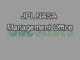 JPL NASA Management Office