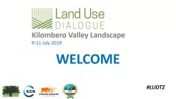 WELCOME Kilombero  Valley Landscape