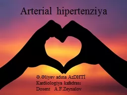 Arterial hipertenziya Ə.Əliyev adına AzDHTİ