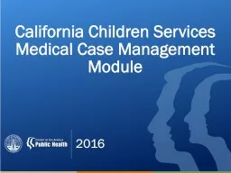 California Children Services