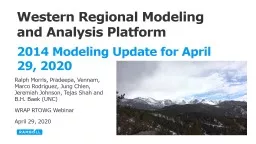 Western Regional Modeling and Analysis Platform