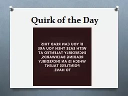 Quirk of the Day SAT Prefixes