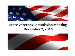 State Veterans Commission Meeting