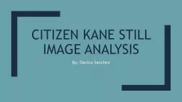 Citizen  kane  still image analysis