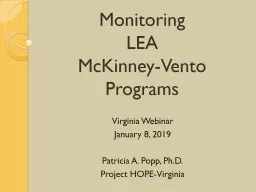 Welcome! Monitoring  LEA