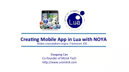 Creating  Mobile App  in