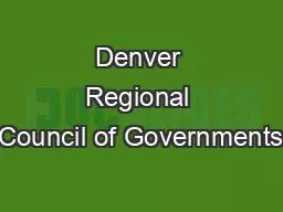 Denver Regional Council of Governments