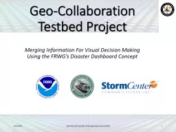 Geo-Collaboration Testbed Project