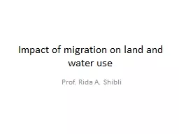 Impact of migration on land and water use